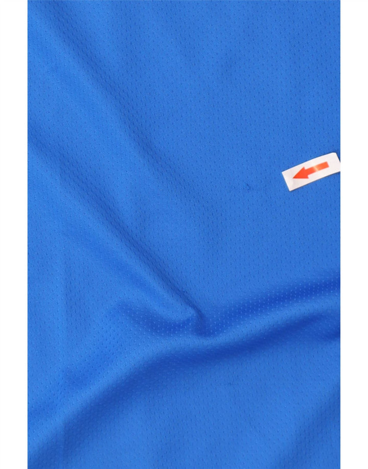 Adidas Grafisk T-shirt top til mænd, stor blå polyester
