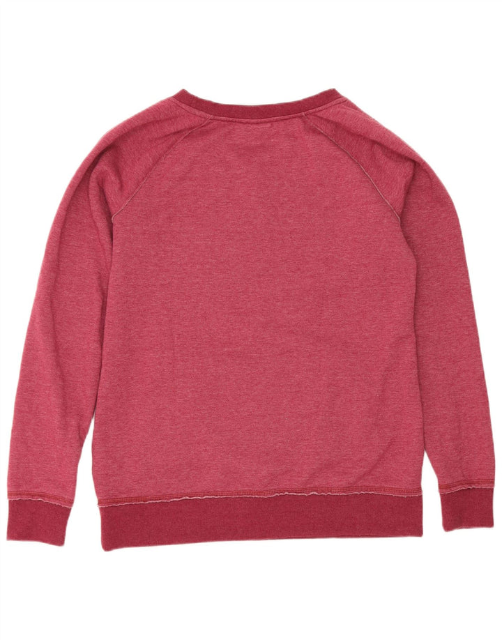 Animal Dame Grafisk Sweatshirt Jumper UK 12 Medium Pink Polyester