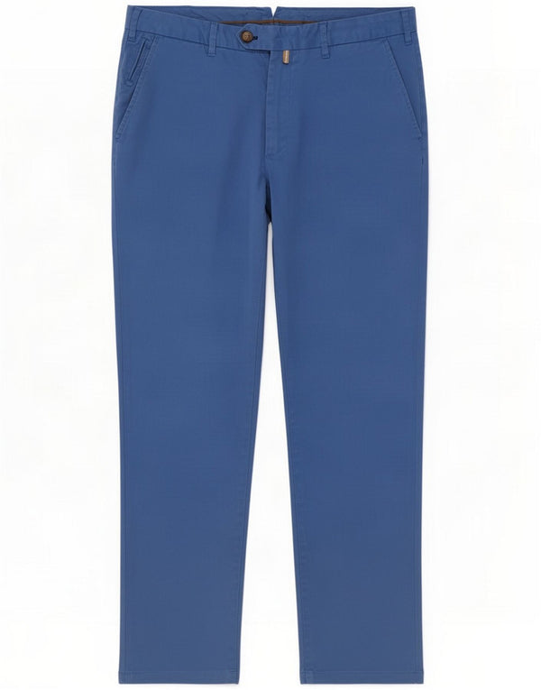 Massimo Dutti Herre Slim Fit Chino Bukser EU 46 XL W36 L30 Blue Cotton