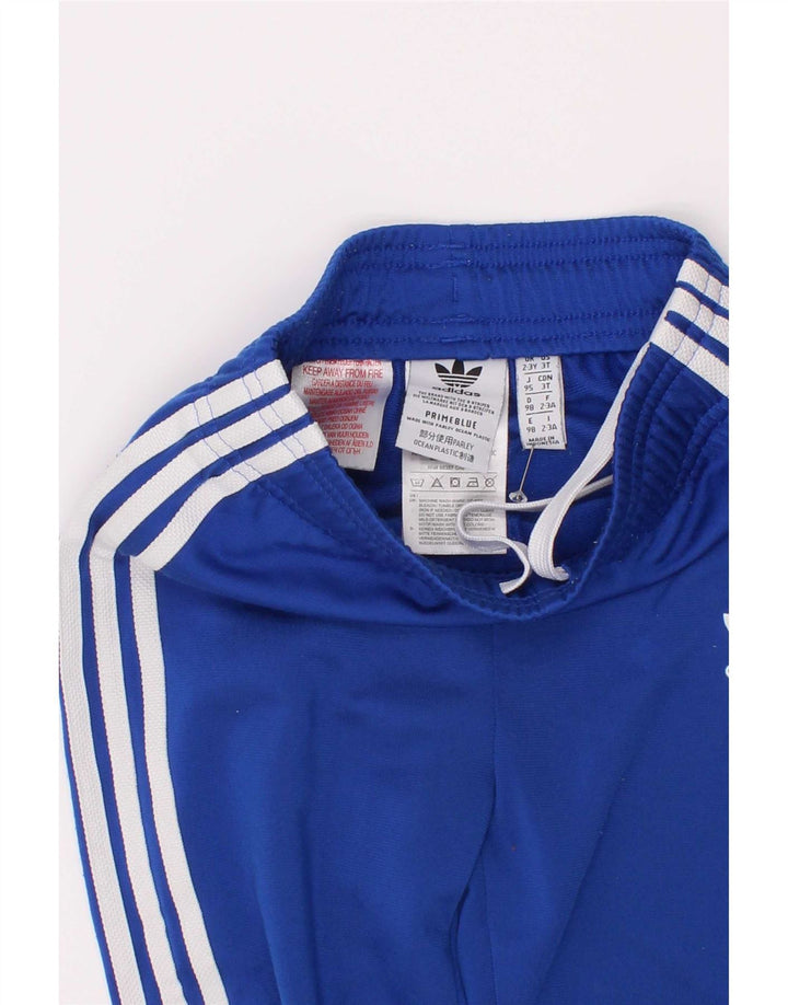 Adidas Drenge Træningsdragt Bukser Joggers 2-3 År Blå Polyester