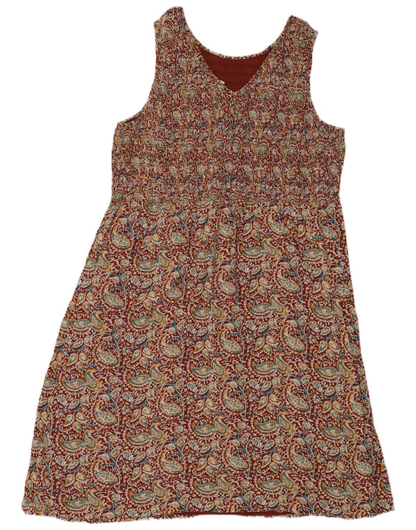 Fat Face Dame Ærmeløs Maxikjole UK 24 4XL Flerfarvet Paisley