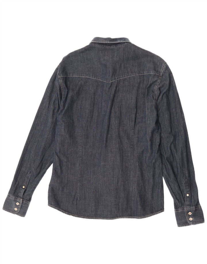 Energie Herre Denim Shirt XL Blå Bomuld