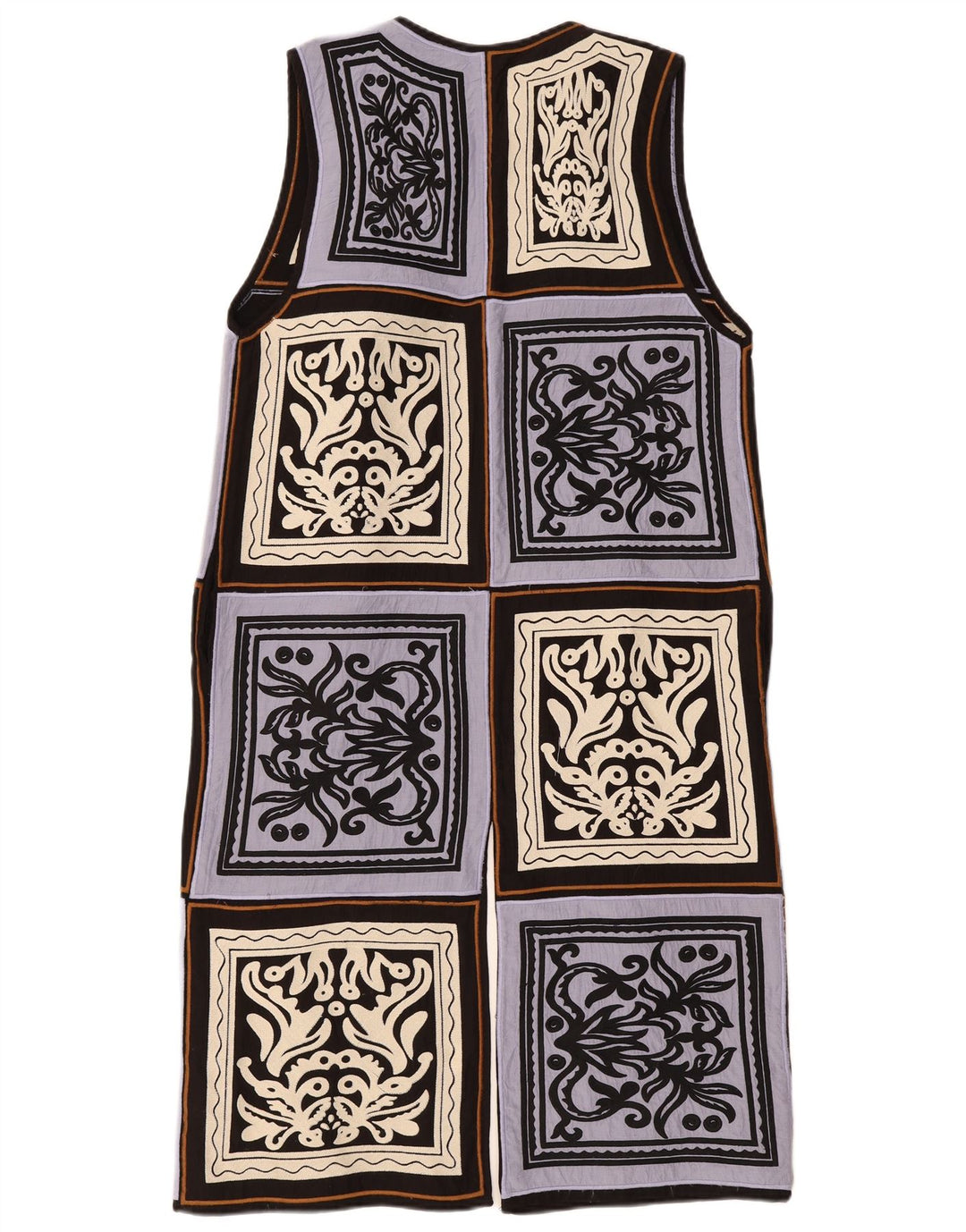 Sfera Dame Ærmeløs Shift Dress UK 14 Medium Flerfarvet Patchwork