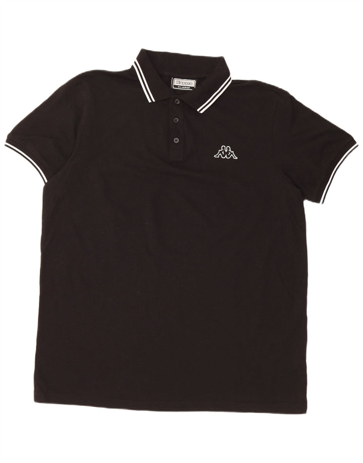 Kappa herre poloshirt XL sort