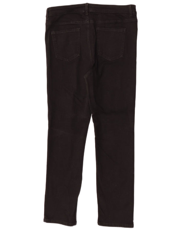 Marks & Spencer Womens The Sienna Straight Jeans UK 16 Large W34 L29 Black