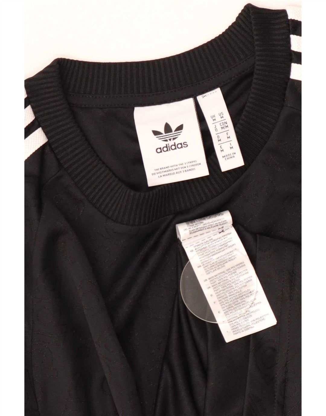 Adidas Herre T-Shirt Top Medium Sort Polyester