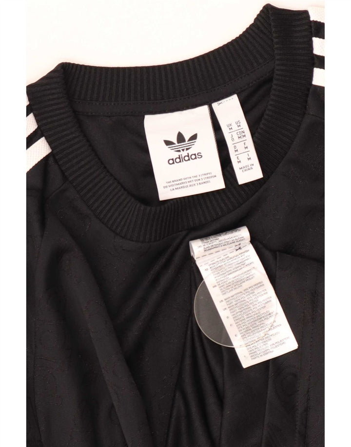 Adidas Herre T-Shirt Top Medium Sort Polyester