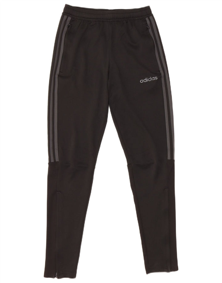 Adidas Womens Climalite træningsdragt Bukser UK 6 XS Sort Polyester