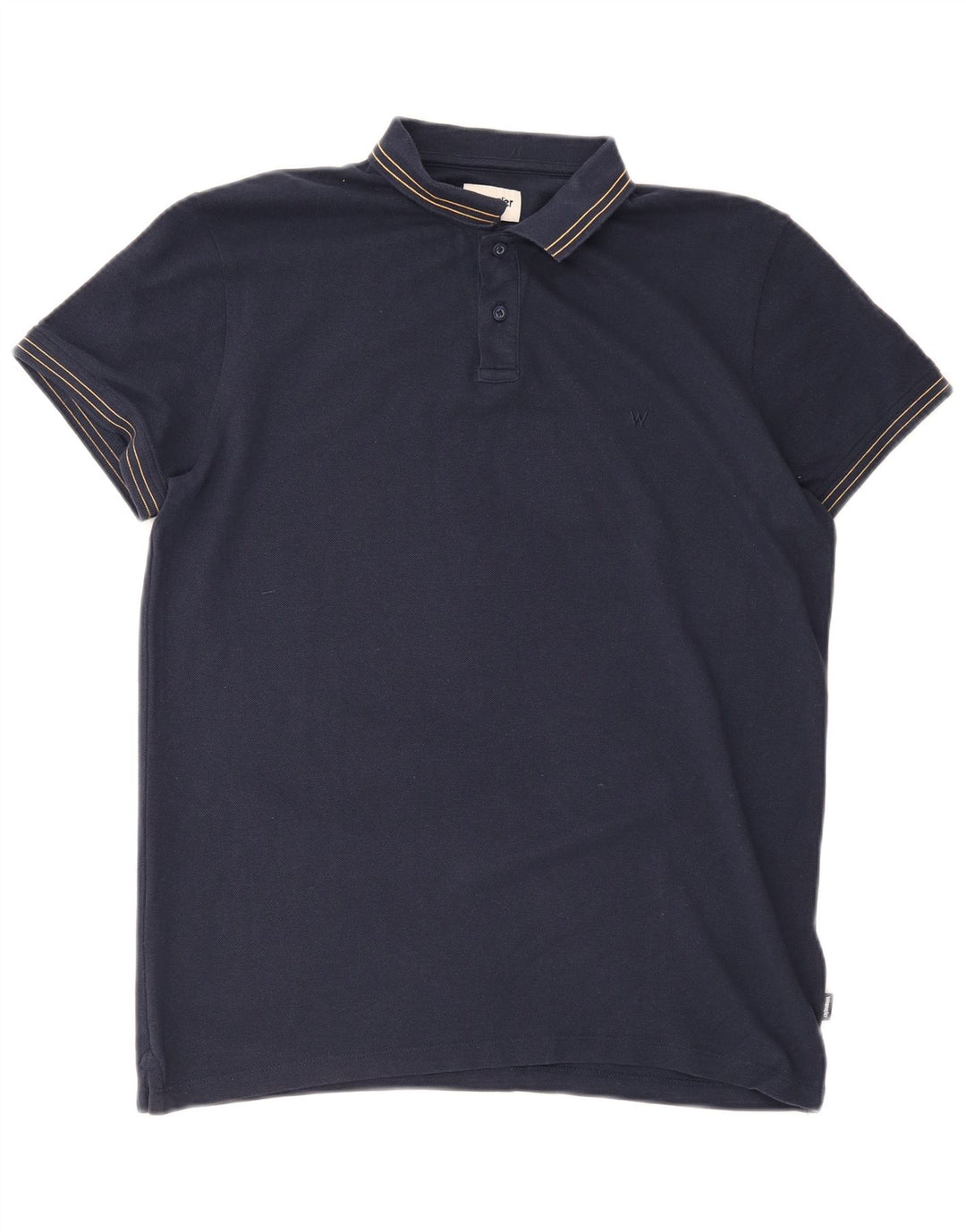 Wrangler Poloshirt til mænd Stor marineblå bomuld