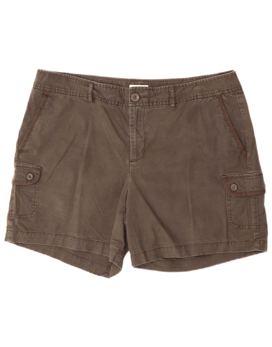 DOCKERS Dame Cargo Shorts US 16 2XL W38 Grå Bomuld