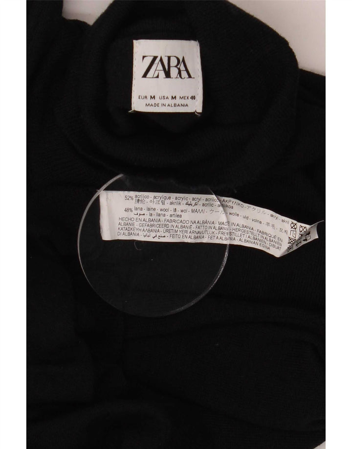 Zara Herre rullehals sweater mellem marineblå akryl