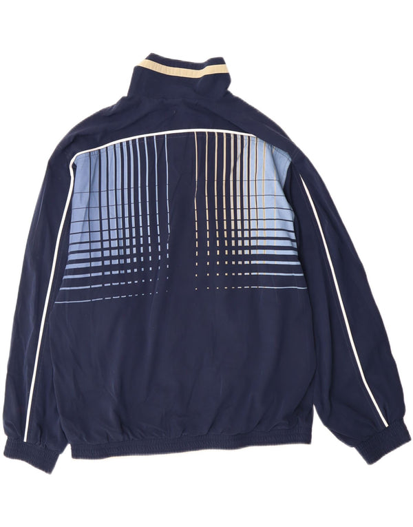 Lotto Herre træningsdragt Topjakke UK 38/40 Medium Navy Blue Polyester