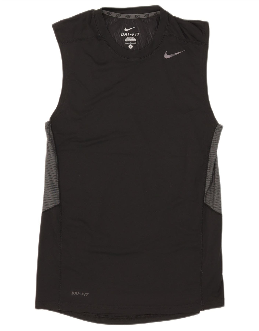 Nike Herre Dri Fit Vest Top Lille Sort Colourblock Polyester