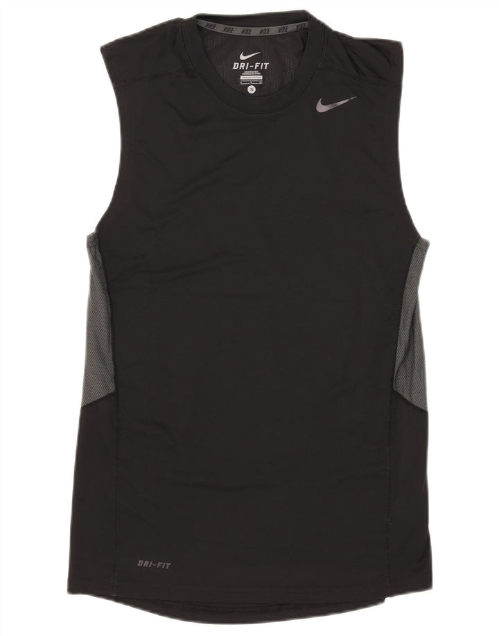 Nike Herre Dri Fit Vest Top Lille Sort Colourblock Polyester