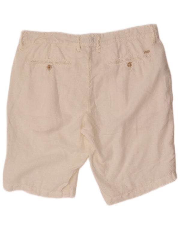 Rifle Herre Chino Shorts W32 Medium Hvid Linned