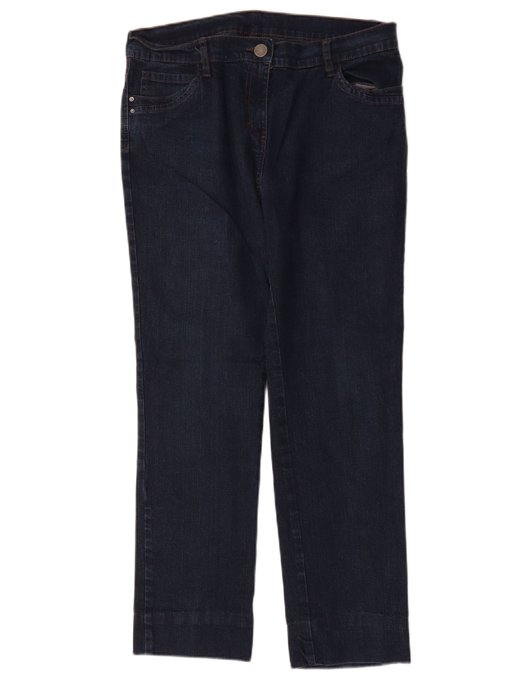 Marks & Spencer Dame Straight Jeans UK 14 Large W32 L27 Navy Blue