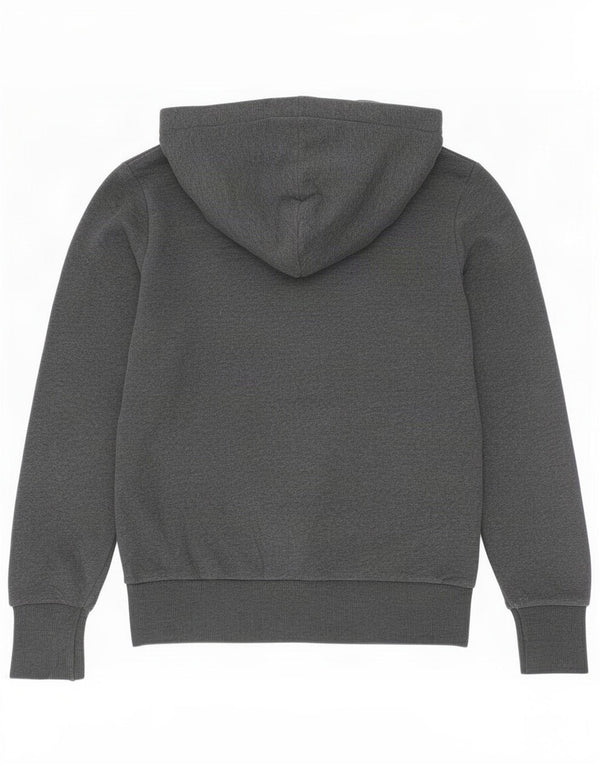 Puma Graphic Hoodie Jumper UK 12 Medium Grey Flecked