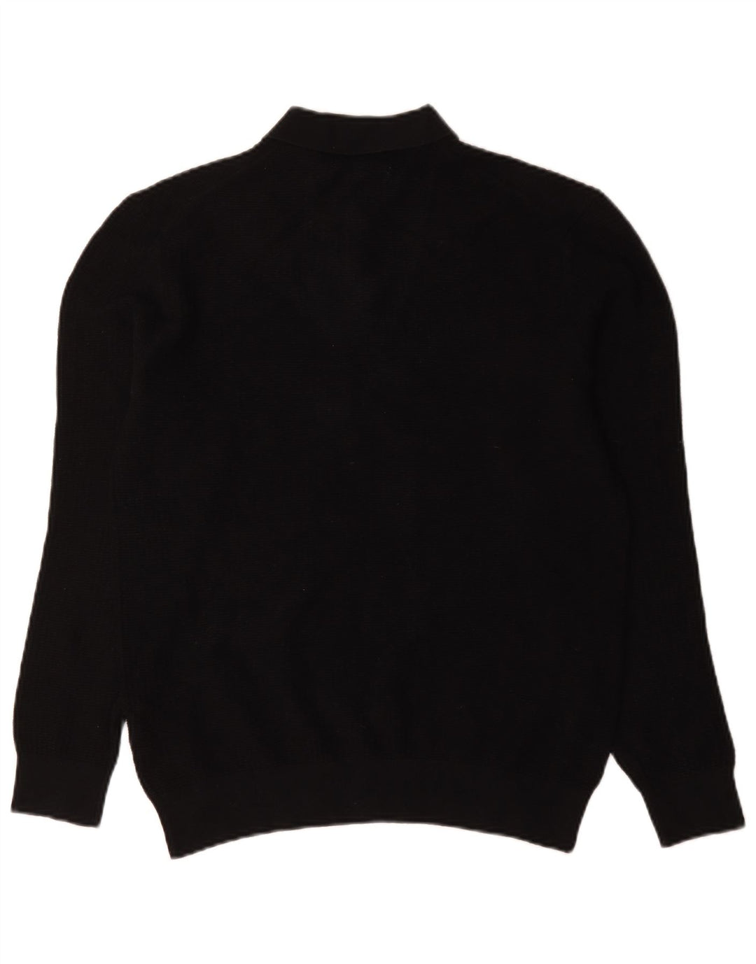 Marks & Spencer Herre Autograph Polo Neck Jumper Sweater Lille sort bomuld
