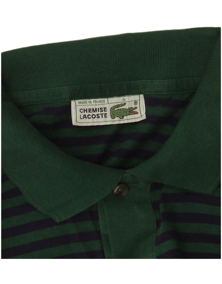 Lacoste herre poloskjorte str. 4 Medium Grøn nålestribe
