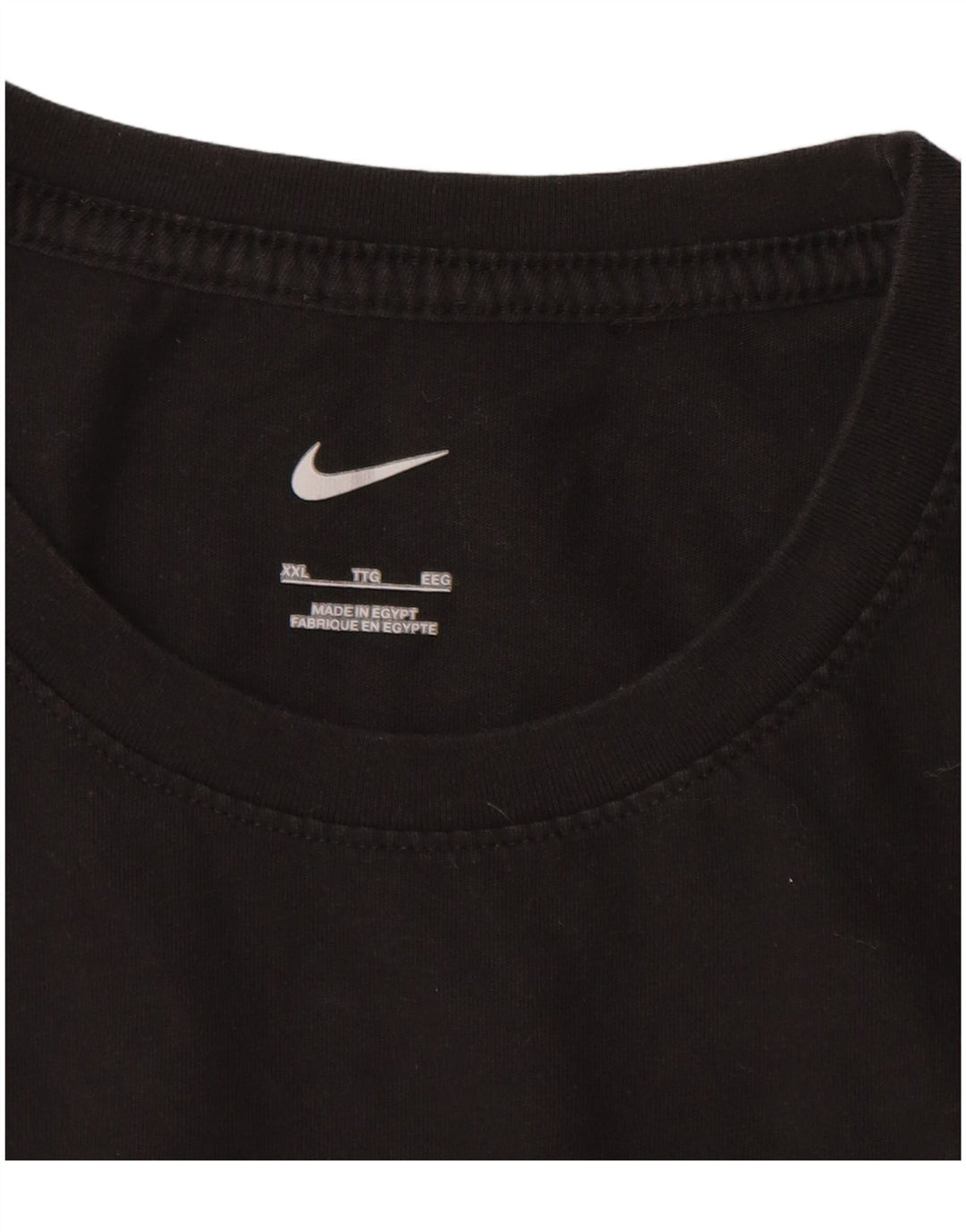 NIKE T-shirt top til mænd 2XL sort bomuld