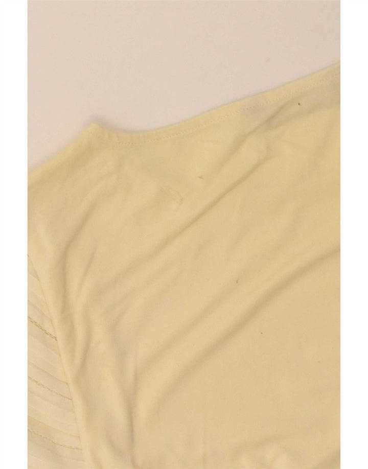 Ralph Lauren Dame T-Shirt Top UK 10 Lille Gul