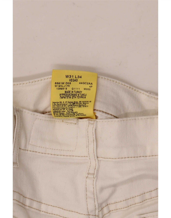 Wrangler Herre Vegas Denim Shorts W31 Medium White Bomuld