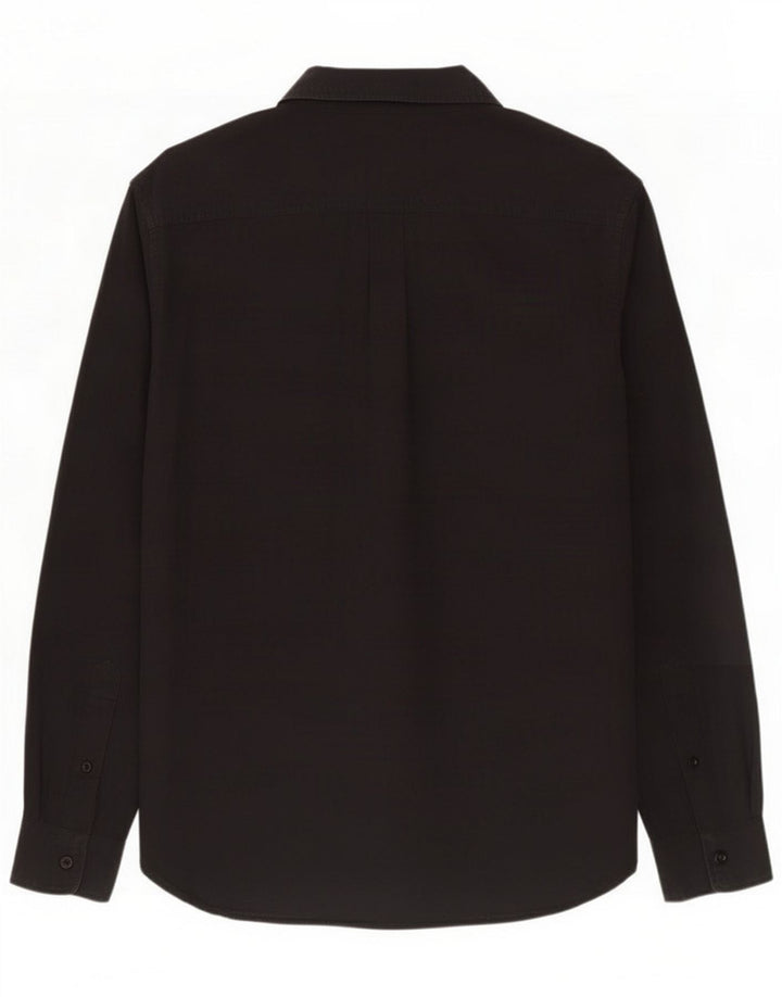 Dockers Herre Standard Fit Skjorte Medium Sort Bomuld