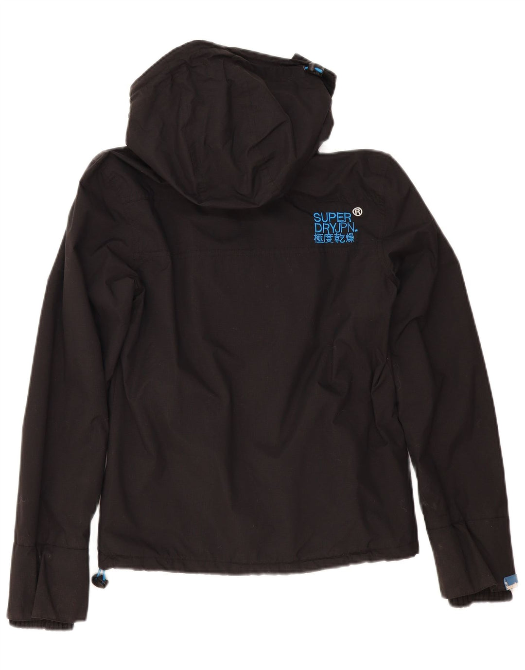 Superdry vindjakke til kvinder med hætte vindjakke UK 10 Small Black