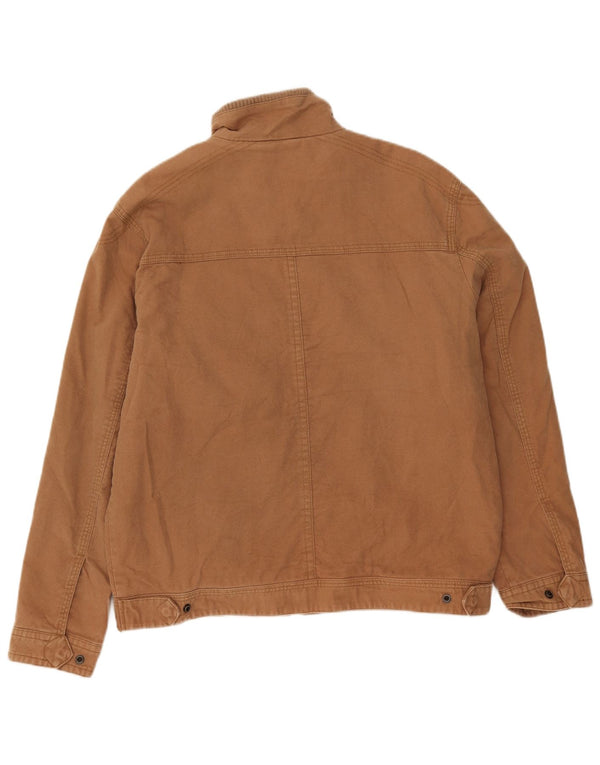 Marks & Spencer Herre Blue Harbor Utility Jacket UK 40 Large Brown Cotton