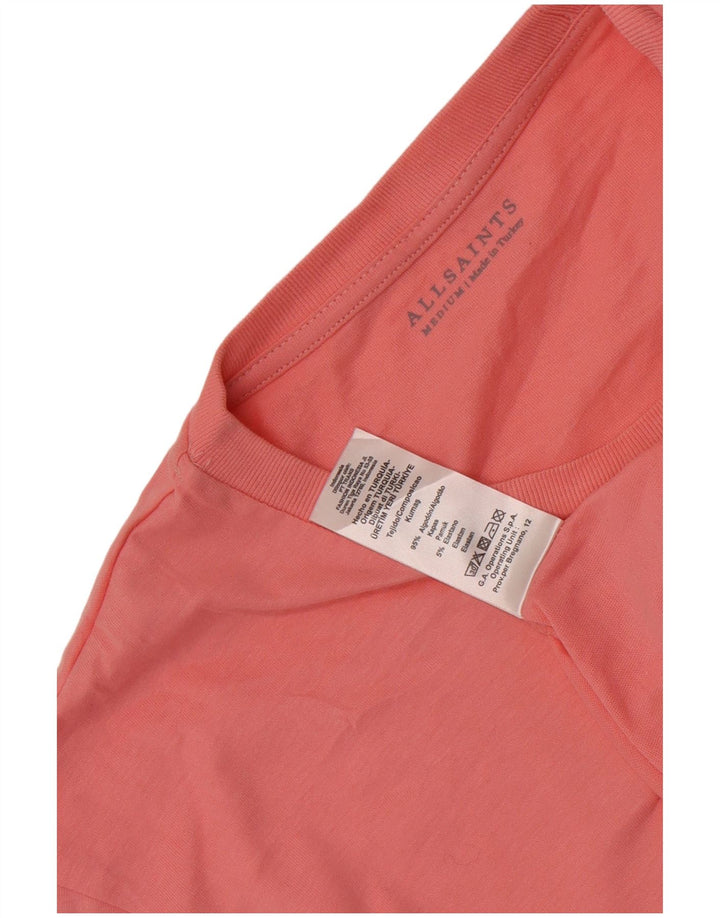All Saints Herre T-Shirt Top Medium Pink Bomuld