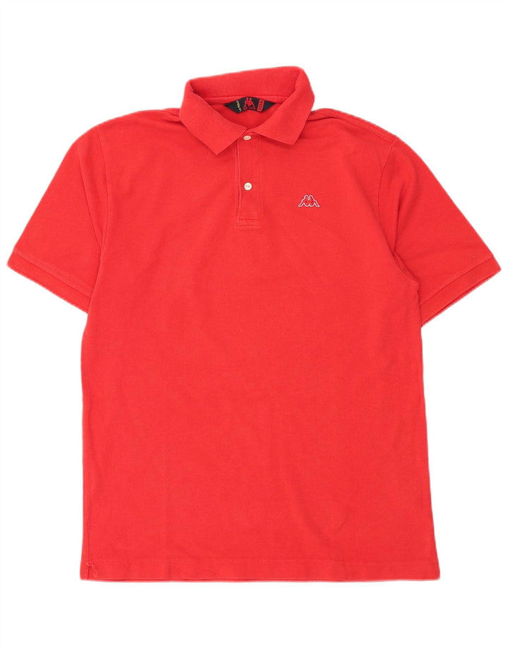 KAPPA Mens Polo Shirt Medium Red Cotton