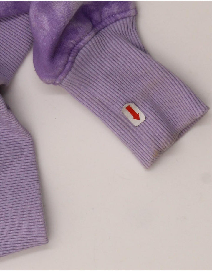 The North Face Herre Sweatshirt Jumper Medium Lilla Tie Dye Bomuld