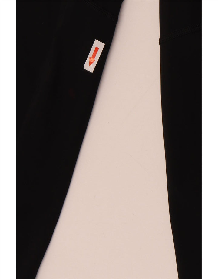 Nike Dame Dri Fit Grafiske Capri Leggings UK 12 Medium Sort Polyester