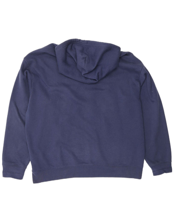 LEVI'S Herre afslappet hættetrøje med lynlås XL marineblå bomuld