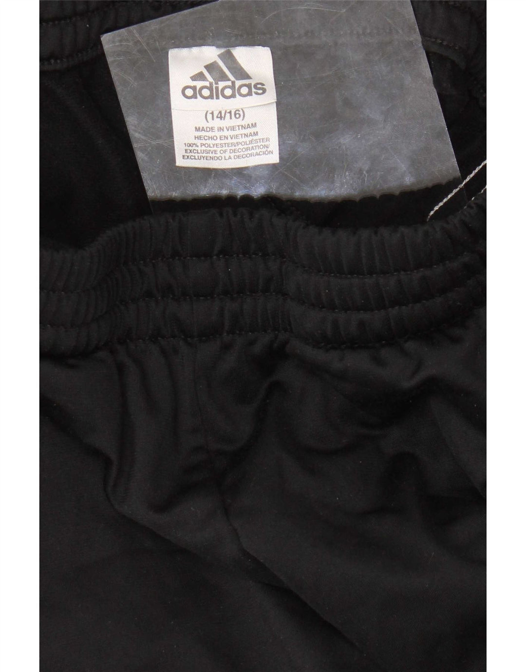 Adidas Drenge Træningsdragt Bukser 12-13 År Stor Sort Polyester