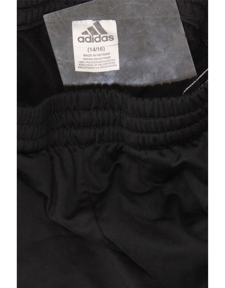 Adidas Drenge Træningsdragt Bukser 12-13 År Stor Sort Polyester