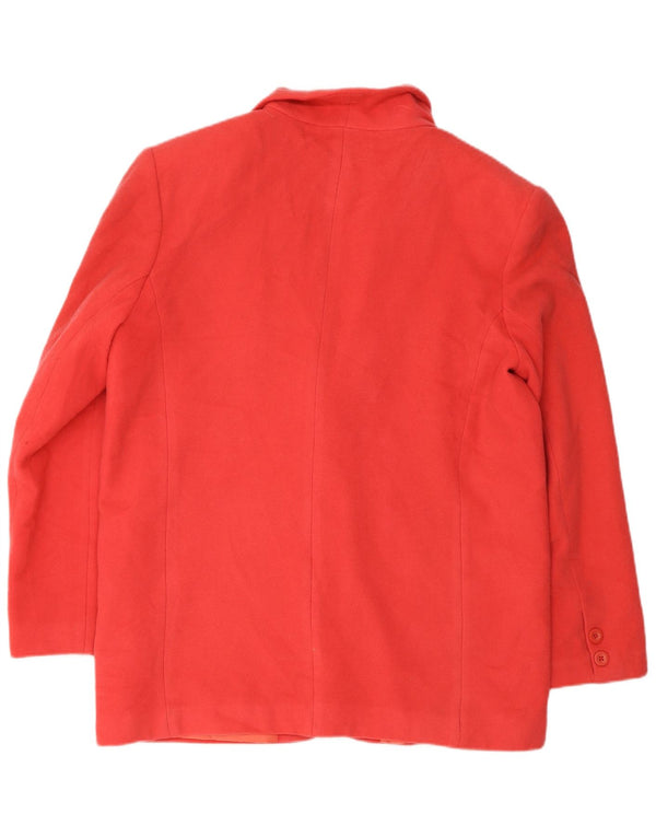 Vintage dame 2-knaps blazerjakke IT 48 XL rød uld
