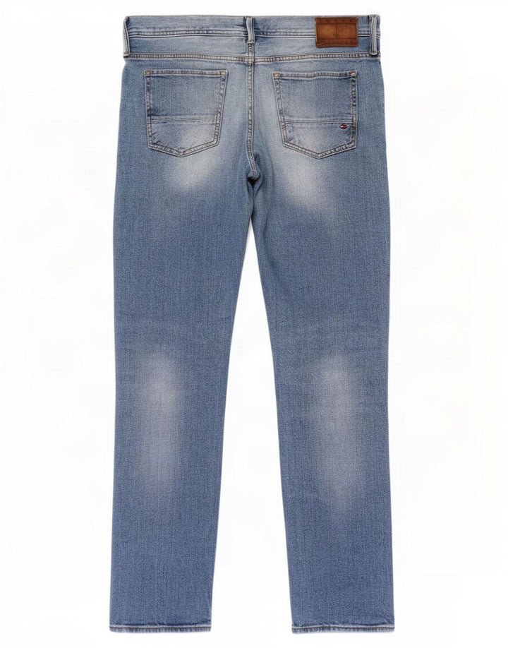 Tommy Hilfiger Herre Slim Jeans W36 L30 Blå Bomuld