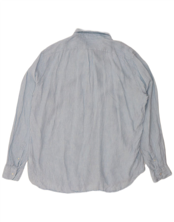 J. CREW Herre Tall Classic Fit skjorte 2XL Blå hør