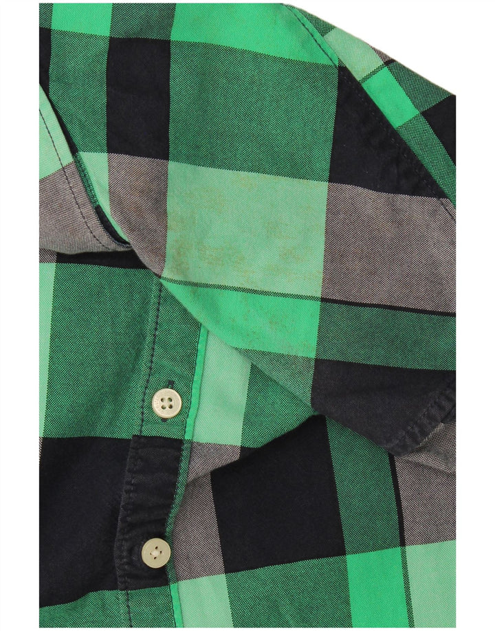 Jack & Jones herre flannel skjorte lille grøn ternet bomuld