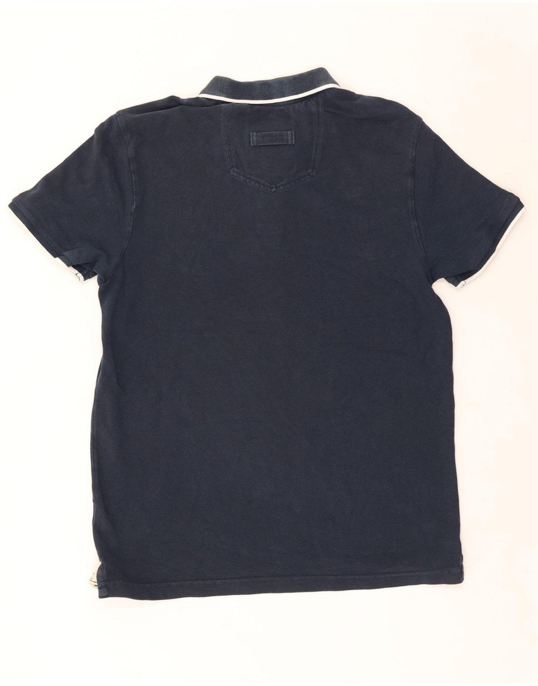 Fat Face Herre Polo Shirt Medium Navy Blue Bomuld
