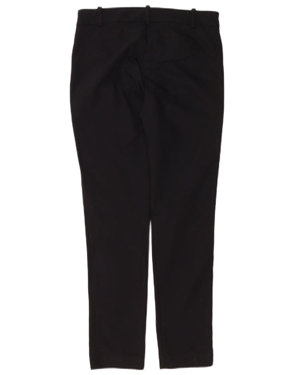 Zara Womens Slim Casual Trousers Small W26 L29 Black