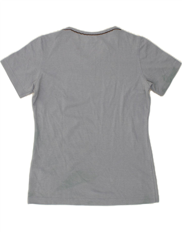 LOTTO Womens T-Shirt Top UK 16 Large Grey Cotton Vintage Lotto and Second-Hand Lotto from Messina Hembry 