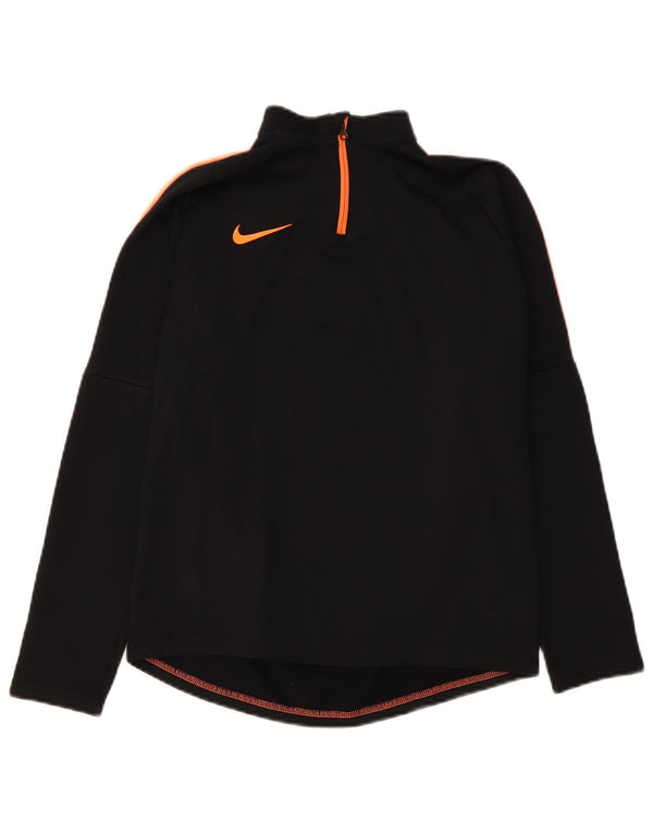 Nike Boys Dri Fit Pullover Træningsdragt Top 13-14 år XL Sort Colourblock
