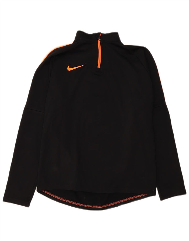 Nike Boys Dri Fit Pullover Træningsdragt Top 13-14 år XL Sort Colourblock