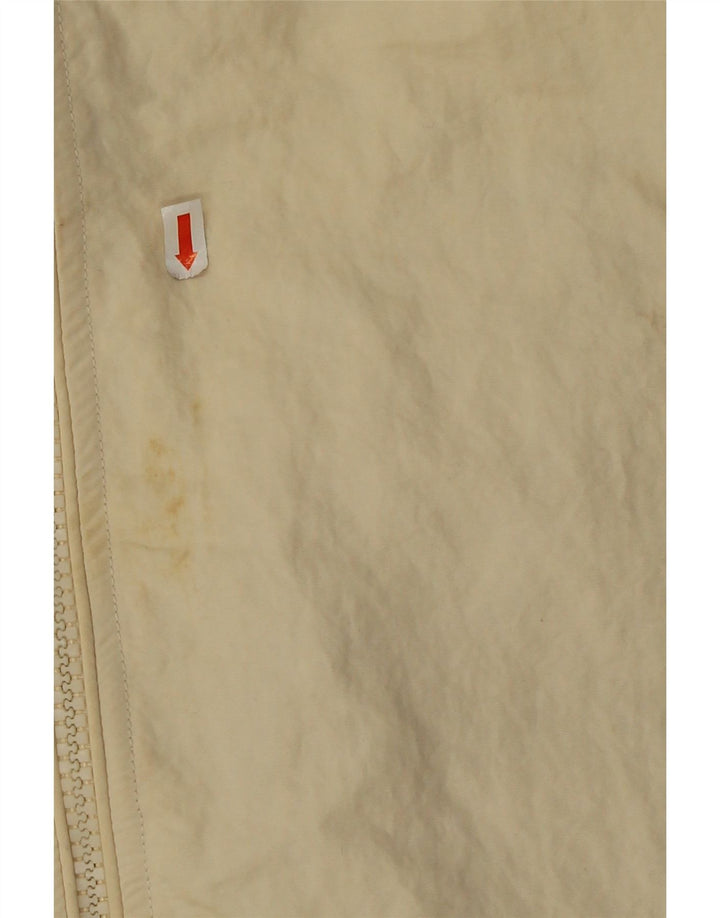 Zara Dame Hætte Oversized Polstret Gilet UK 16 Stor Beige Polyamid