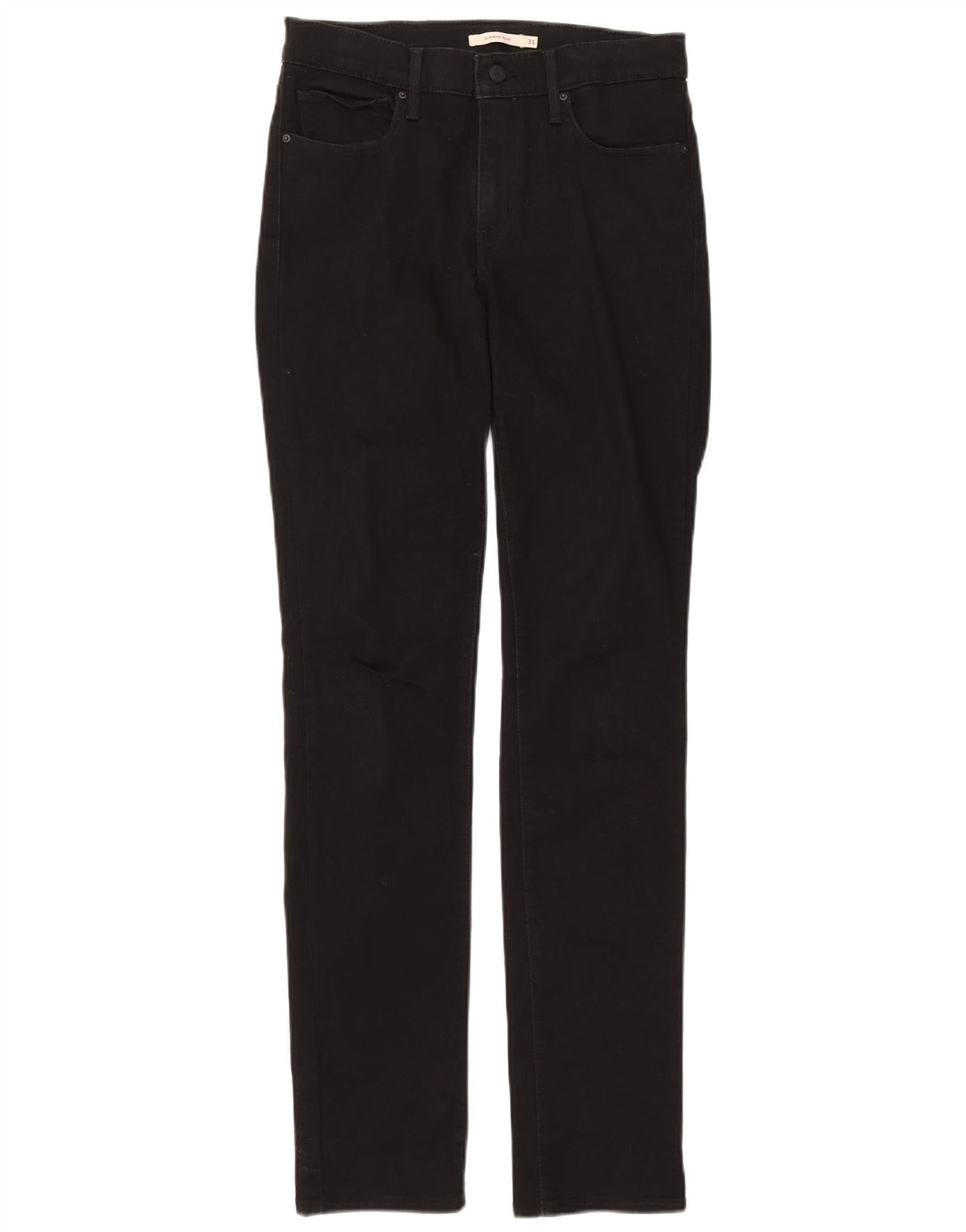 Levi's Womens Slimming Slim Jeans W31 L34 Sort bomuld
