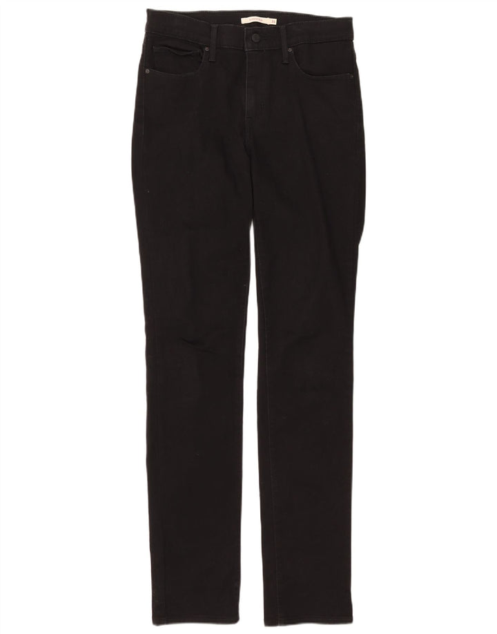 Levi's Womens Slimming Slim Jeans W31 L34 Sort bomuld