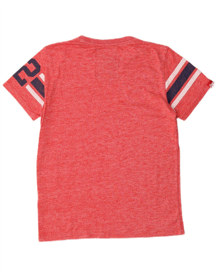 Superdry Grafisk T-shirt til mænd, medium rød bomuld