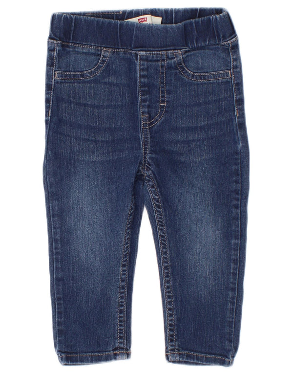 Levi's Baby Girls Jegging Skinny Jeans 6-9 måneder W18 L10 Blå Bomuld